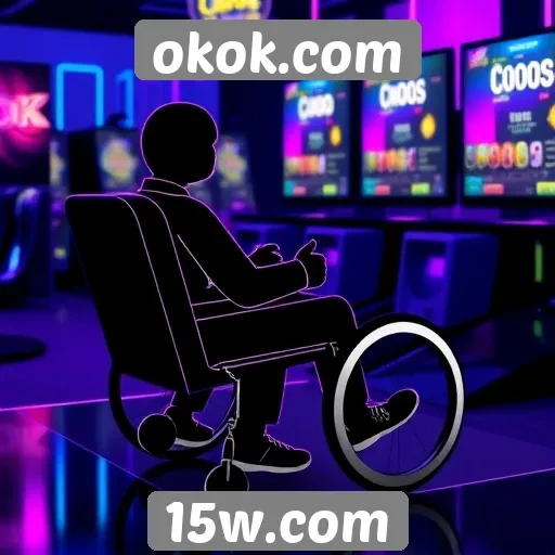 Acessibilidade no site okok.com para jogadores com deficiência